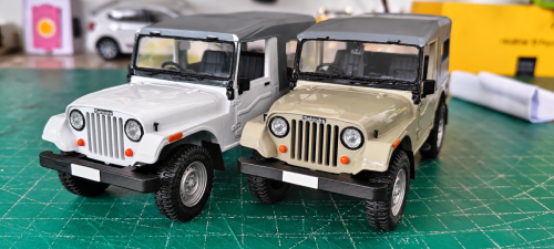 Mahindra-Jeep-Models-on-a-Cutting-Mat