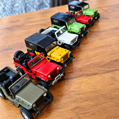 streetcandy-3d-printed-indian-automobile-collectable- -Colourful-Mahendra-Jeep-Collection