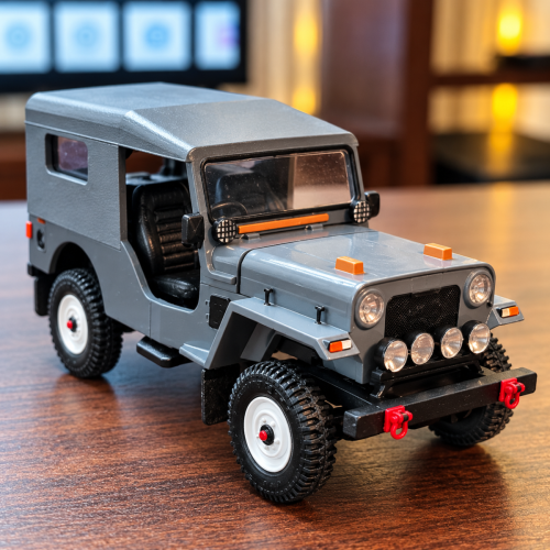 streetcandy-3d-printed-indian-automobile-collectable- -Grey-Mahendra-Jeep