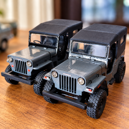 streetcandy-3d-printed-indian-automobile-collectable- -Twin-Grey-Mahendra-Jeeps
